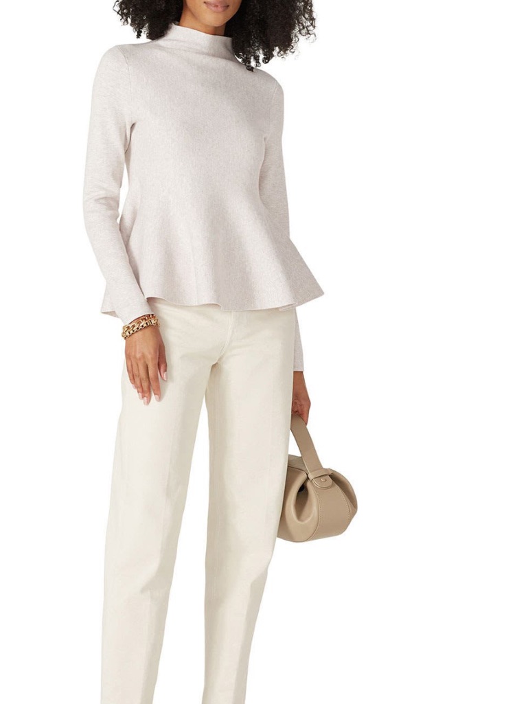 Club Monaco | Oat Milano Peplum Sweater